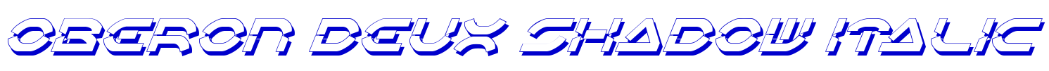 Oberon Deux Shadow Italic 字体